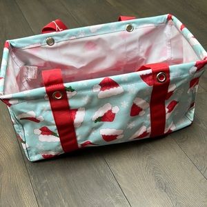 Thirty one Santa hat medium utility tote